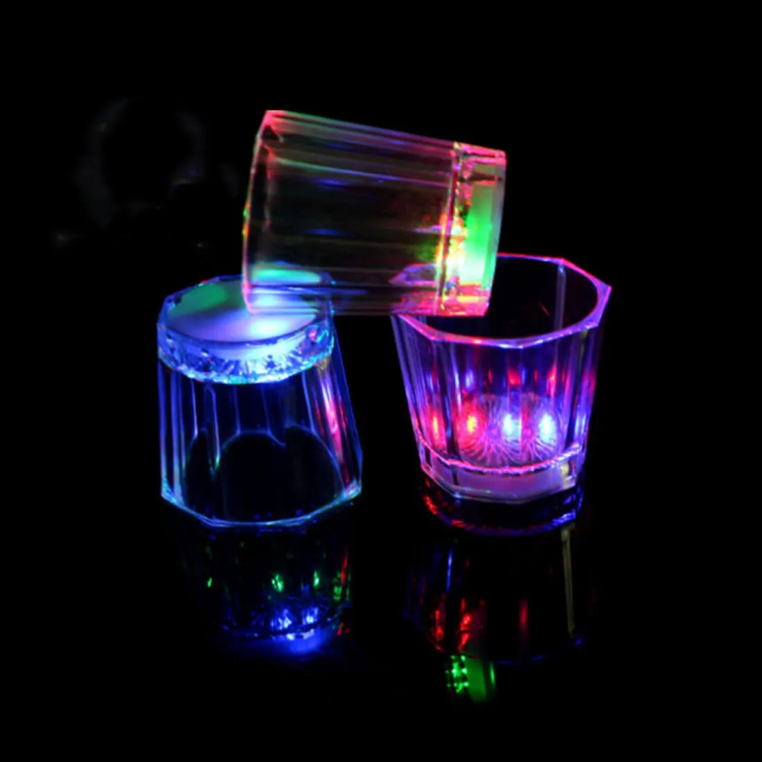 LED Flashing Light Up Shot Glasses