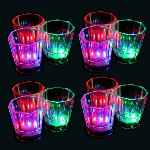 LED Flashing Light Up Shot Glasses
