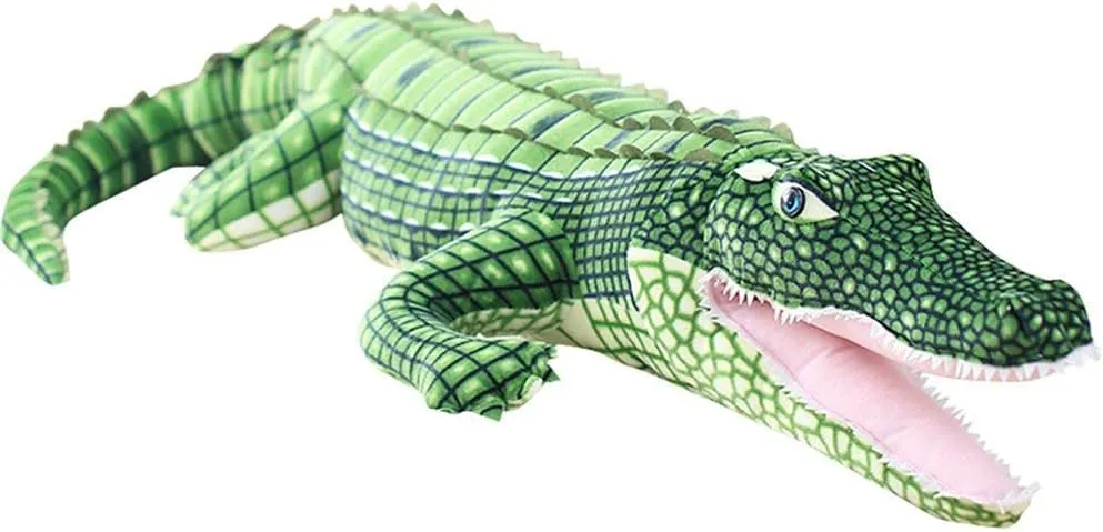 LERORO Alligator Stuffed AnimalCrocodile Plush Toy 39 Inch Large Big Realistic Stuffed Child Pillow Cushion - Soft Cuddly Figures for Kids Girl Boy