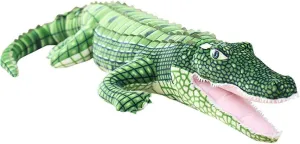 LERORO Alligator Stuffed AnimalCrocodile Plush Toy 39 Inch Large Big Realistic Stuffed Child Pillow Cushion - Soft Cuddly Figures for Kids Girl Boy