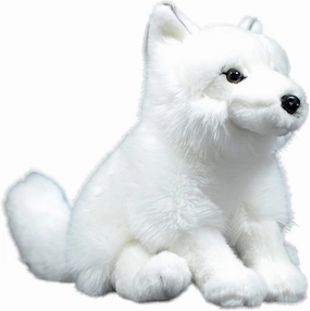 lilizzhoumax Arctic Fox Plush Toy - White Arctic Fox Realistic Stuffed Animal, Soft Plush Stuffed Animal, 11 Inch Realistic Toy, Stuffed PP Cotton, Gifts for Boys and Girls, Home Decor…