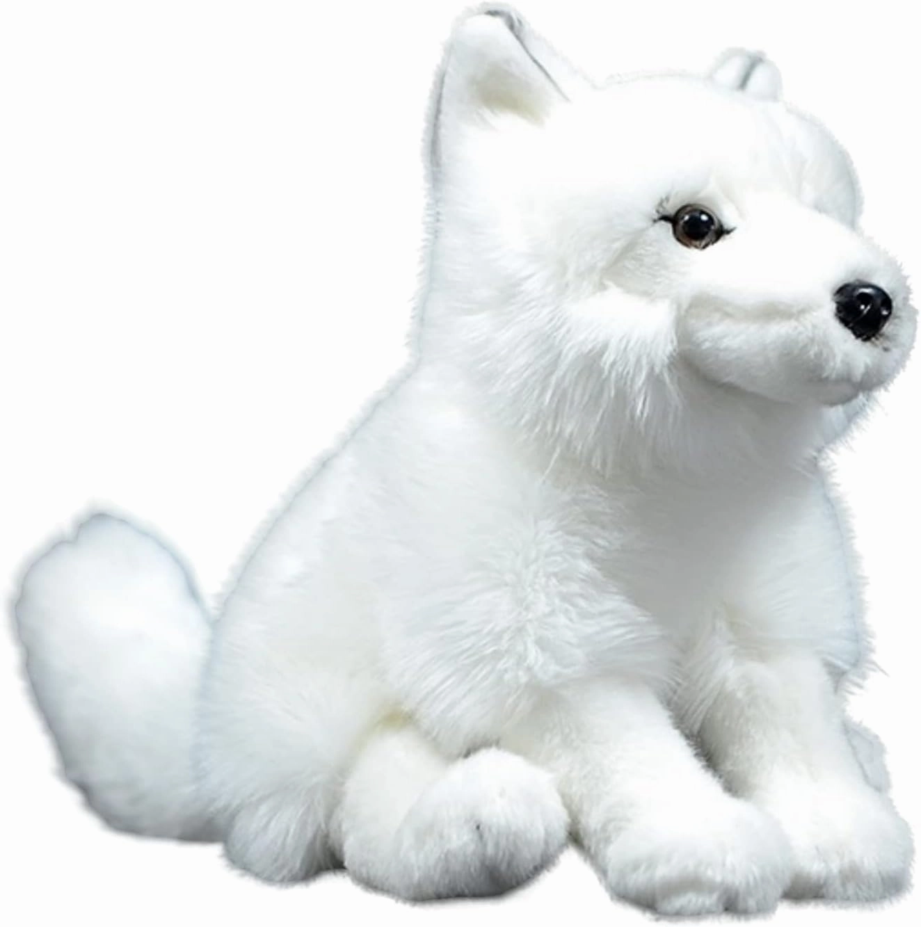 lilizzhoumax Arctic Fox Plush Toy - White Arctic Fox Realistic Stuffed Animal, Soft Plush Stuffed Animal, 11 Inch Realistic Toy, Stuffed PP Cotton, Gifts for Boys and Girls, Home Decor…