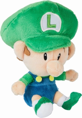 Little Buddy 1248 Super Mario All Star Collection 6" Baby Luigi Plush