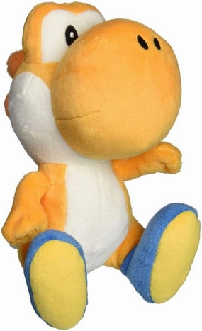 Little Buddy 1390 Super Mario All Star Collection 7" Orange Yoshi Plush