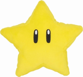 Little Buddy 1823 Super Mario All Star Collection Super Star 6" Plush,Yellow