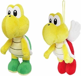 Little Buddy Set of 2 Super Mario All Star 1425 Koopa Troopa & 1590 Koopa Paratroopa Stuffed Plushes