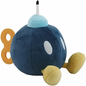 Little Buddy Super Mario All Star Collection 1429 Bob Omb Stuffed Plush, 5""", Multicolor