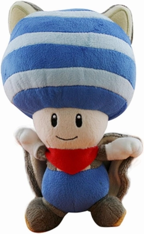 Little Buddy Toys Nintendo Flying Squirrel Toad 8 Plush, Blue