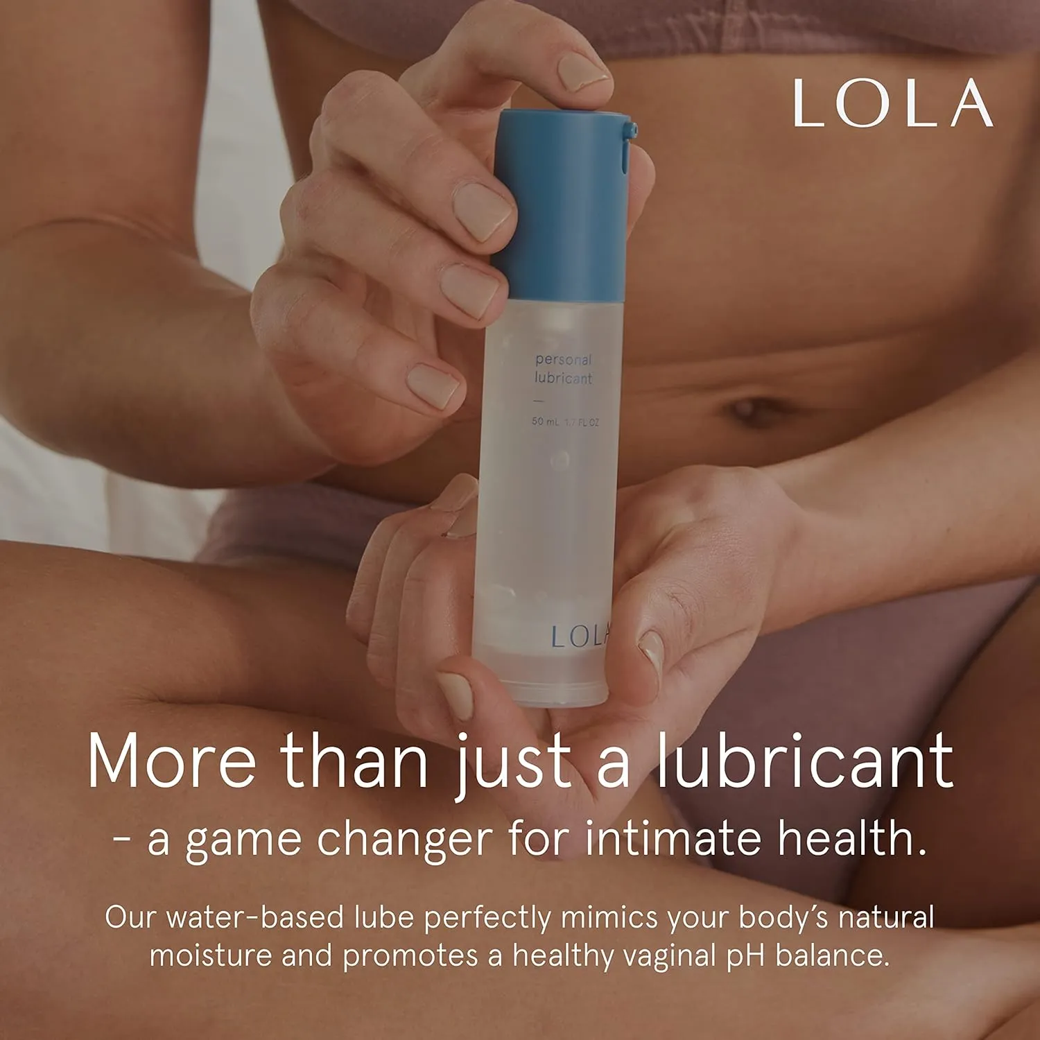 LOLA Personal Lubricant - Water-Based Lube for Couples, Unscented Lubricant & Sex Lubricant, Natural, Anal Safe for Women & Men, Water Based Lubrification