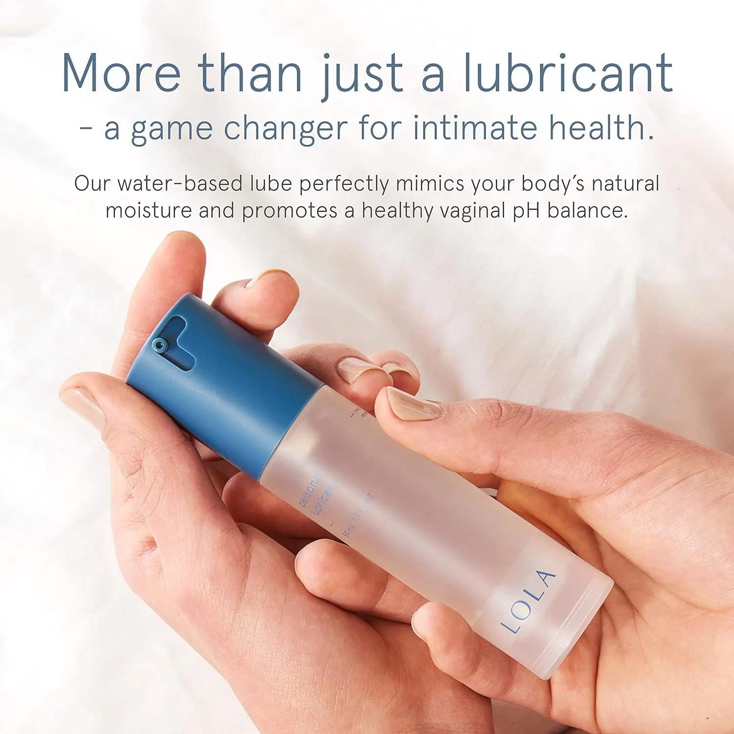 LOLA Personal Lubricant - Water-Based Lube for Couples, Unscented Lubricant & Sex Lubricant, Natural, Anal Safe for Women & Men, Water Based Lubrification