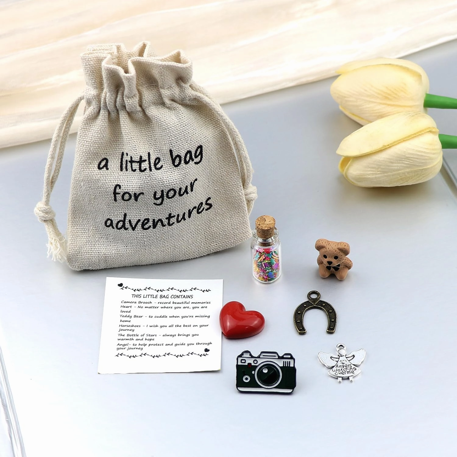 LUOKIFUR Adventurous Little Bag Souvenir Gift for Those Who Love Travel and Adventure Inspirational Gift (Adventures)