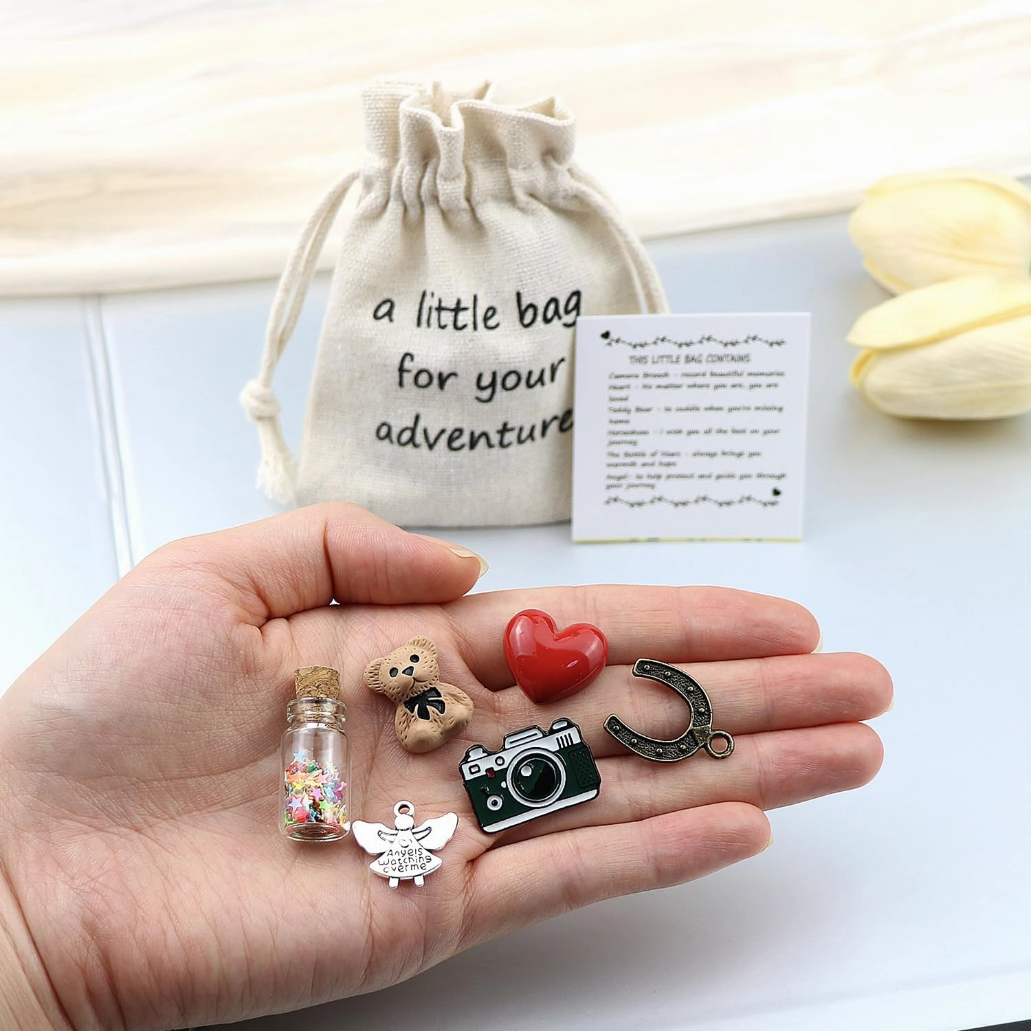 LUOKIFUR Adventurous Little Bag Souvenir Gift for Those Who Love Travel and Adventure Inspirational Gift (Adventures)