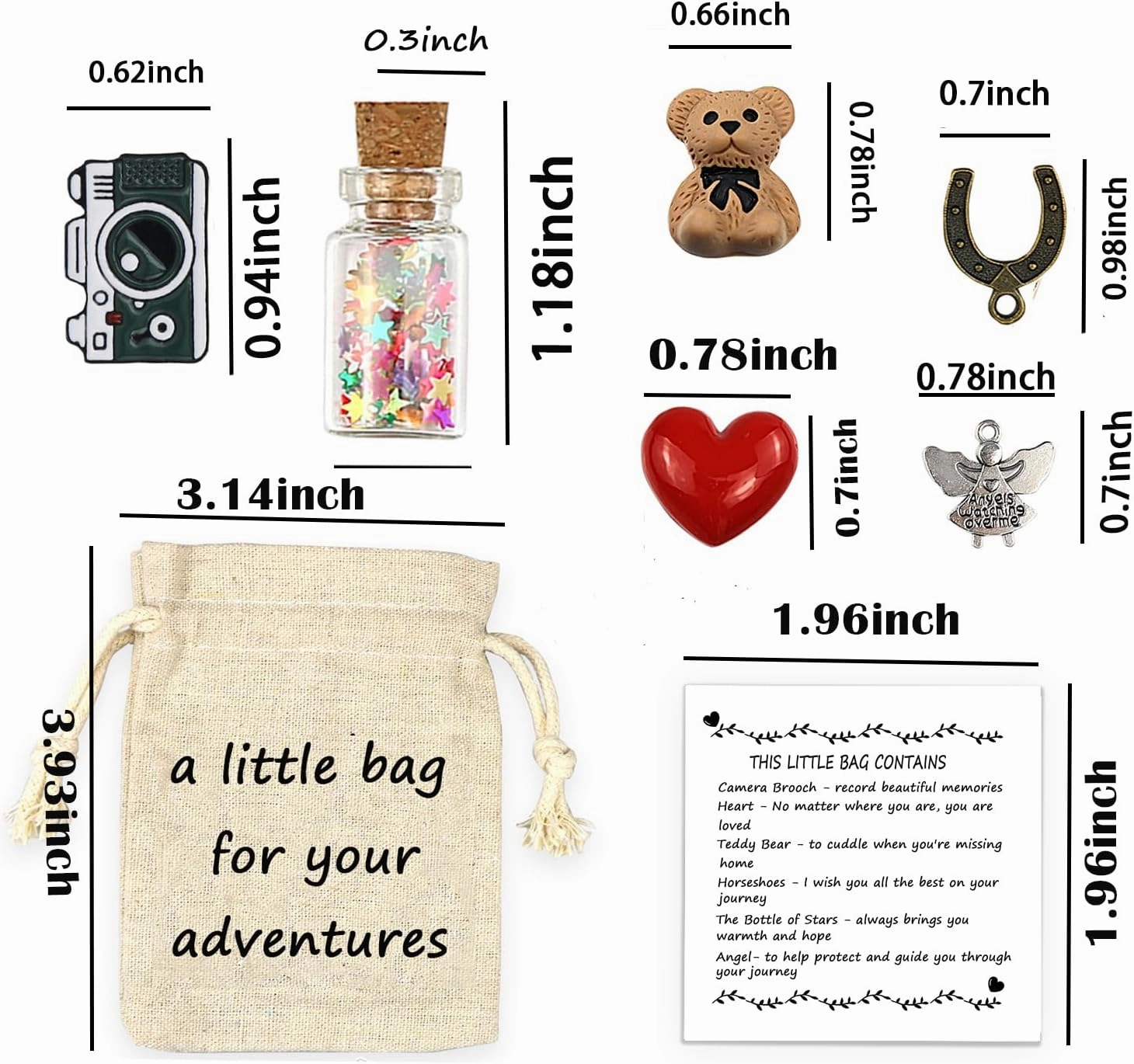 LUOKIFUR Adventurous Little Bag Souvenir Gift for Those Who Love Travel and Adventure Inspirational Gift (Adventures)