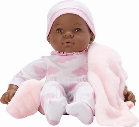 Madame Alexander 16-Inch Lee Middleton Newborn Baby Doll, Pink Cloud, Dark Skin Tone