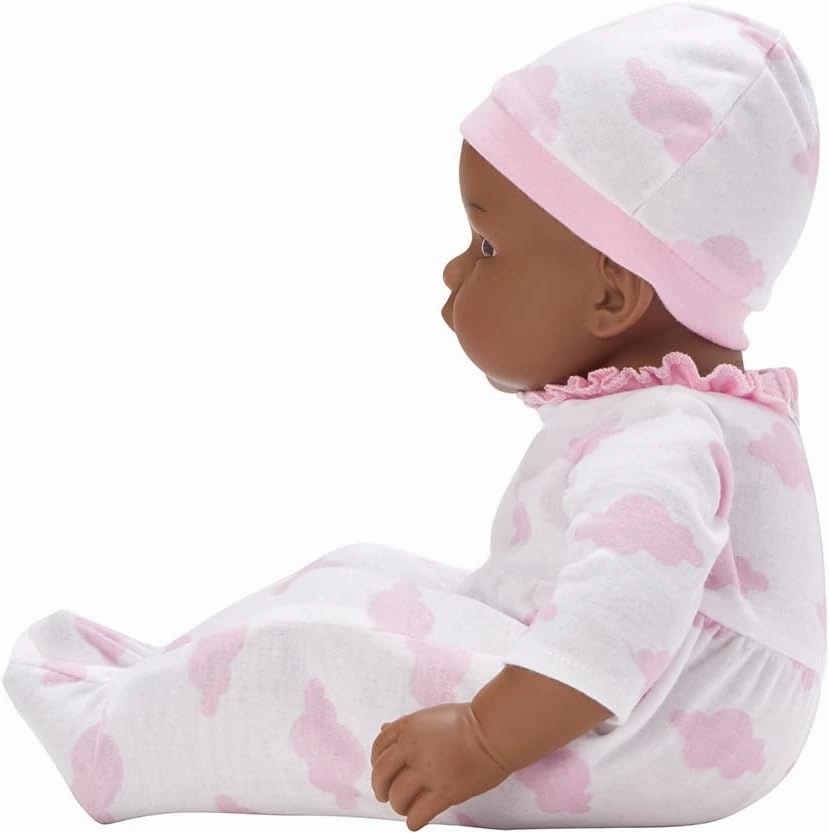 Madame Alexander 16-Inch Lee Middleton Newborn Baby Doll, Pink Cloud, Dark Skin Tone