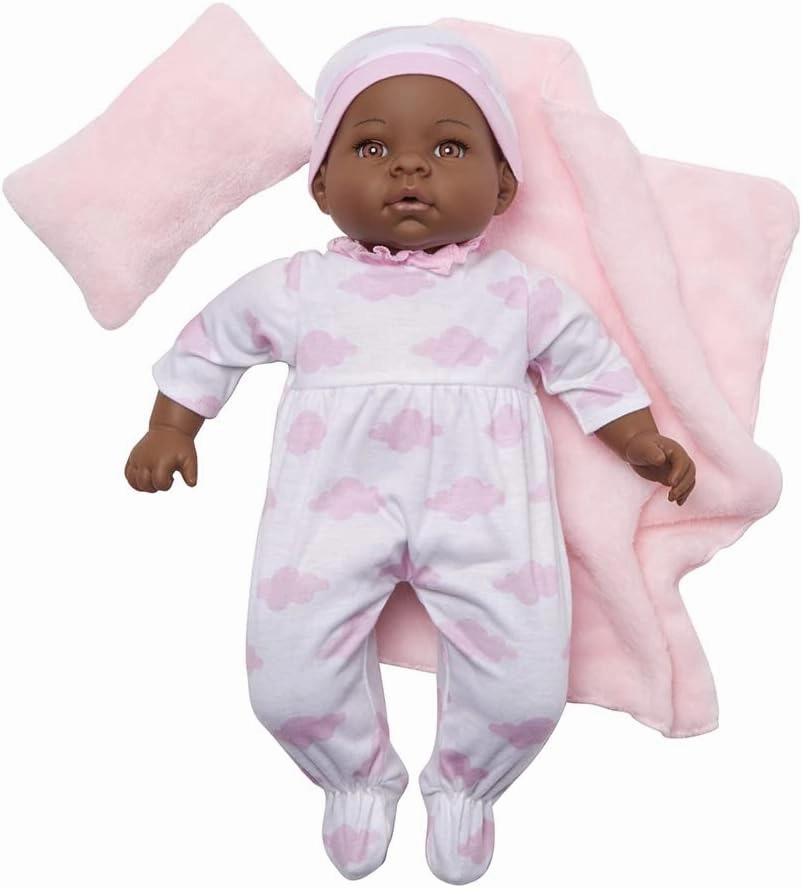 Madame Alexander 16-Inch Lee Middleton Newborn Baby Doll, Pink Cloud, Dark Skin Tone