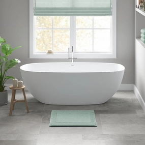 Madison Park Splendor Reversible 100% Cotton Tufted Bathroom Rug-3000 GSM Hotel Quality Luxurious Plush Medium Pile Bath Mat Absorbent, Quick Dry, Shower Room Décor, 17"x24" Green