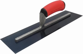 MARSHALLTOWN QLT Concrete Finishing Trowel, 20 x 5 Inch Blue Steel Blade, Soft Grip Handle, FT205BR