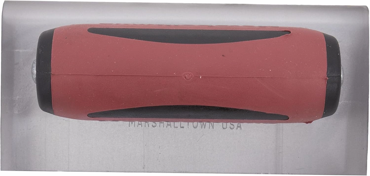 MARSHALLTOWN Straight Concrete Edger, 6 x 3 High Carbon Steel Blade, 1/2 Lip x 3/8 Radius, Made In The USA, 36D