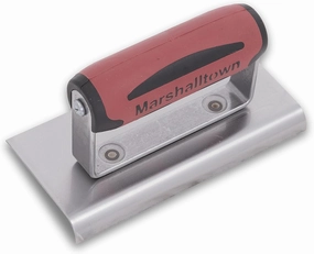 MARSHALLTOWN Straight Concrete Edger, 6 x 3 High Carbon Steel Blade, 1/2 Lip x 3/8 Radius, Made In The USA, 36D