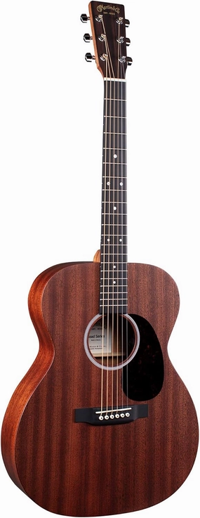 Martin Guitar Road Series 000-10E Acoustic-Electric Guitar with Gig Bag, Sapele Wood Construction, 000-14 Fret and Performing Artist Neck Shape with High-Performance Taper Cherry