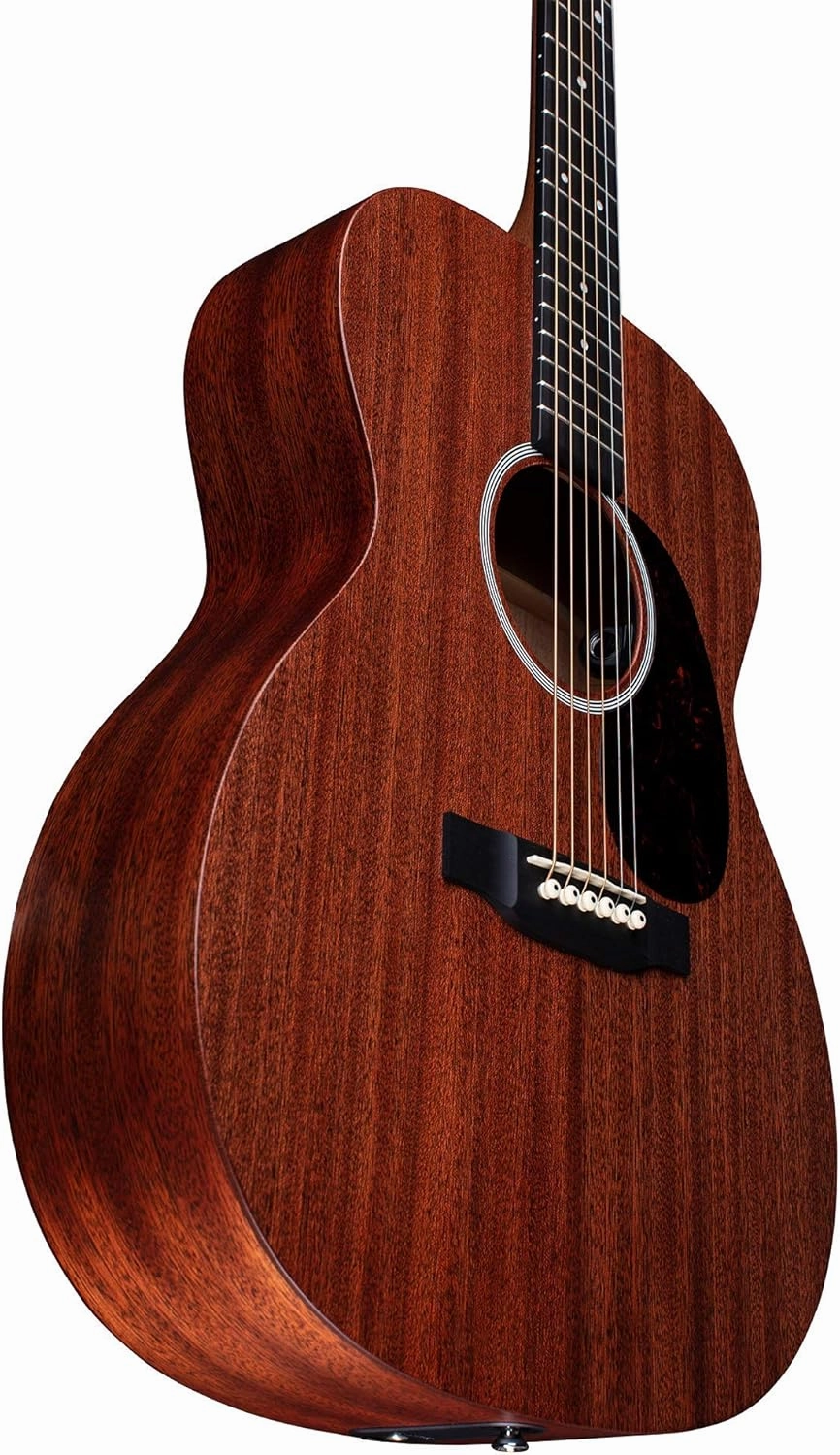 Martin Guitar Road Series 000-10E Acoustic-Electric Guitar with Gig Bag, Sapele Wood Construction, 000-14 Fret and Performing Artist Neck Shape with High-Performance Taper Cherry