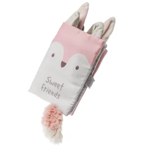 Mary Meyer Cuddlebook Soft Cloth Book Baby Toddler Activity Toy, 8 x 5-Inches, Putty Sweet Friends