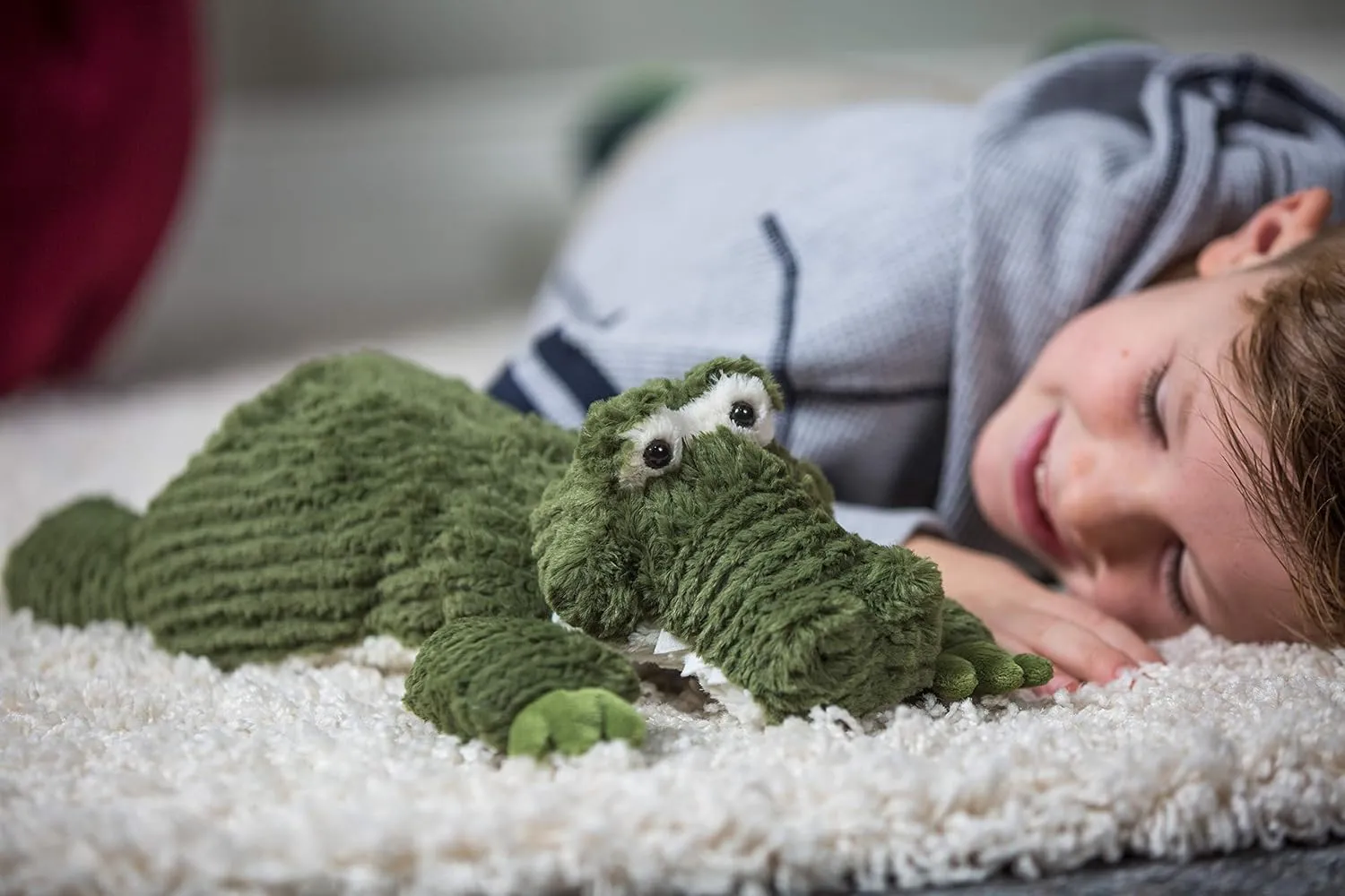 Mary Meyer Stuffed Animal Cozy Toes Soft Toy, 17-Inches, Alligator