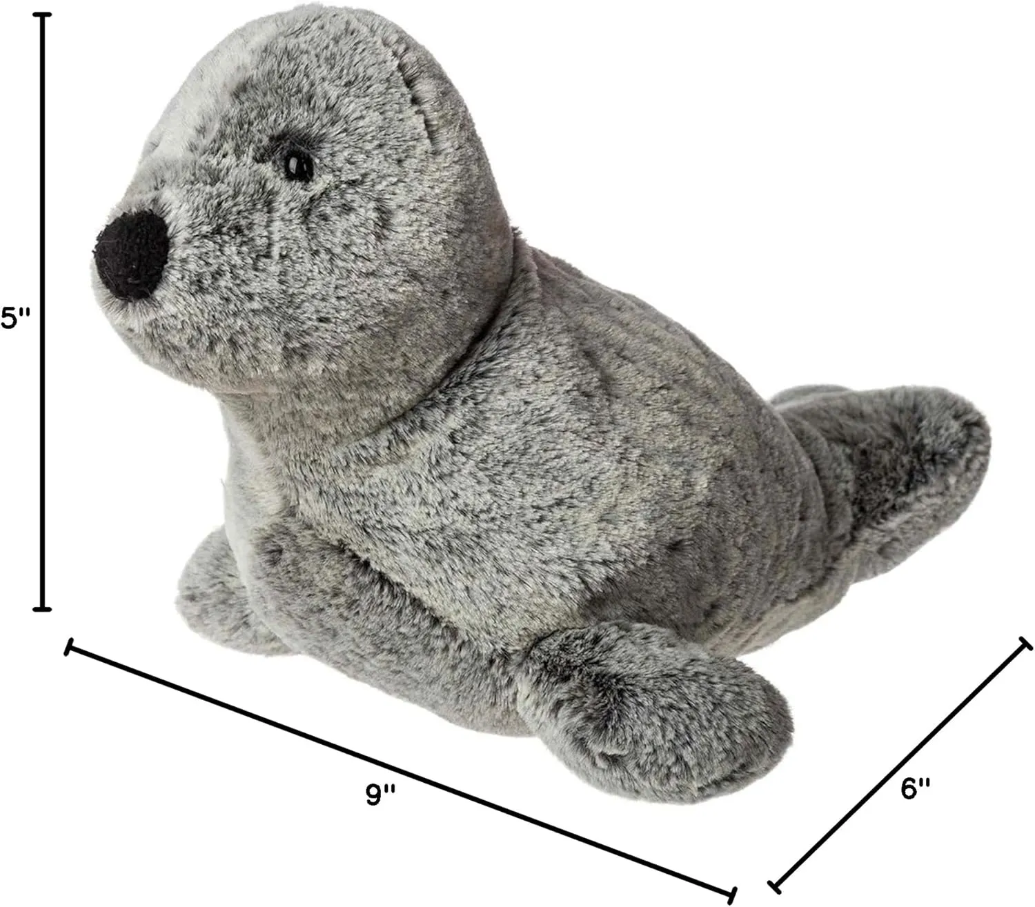 Mary Meyer Stuffed Animal Marshmallow Zoo Soft Toy, 9-Inches, Junior Surfs Up Seal