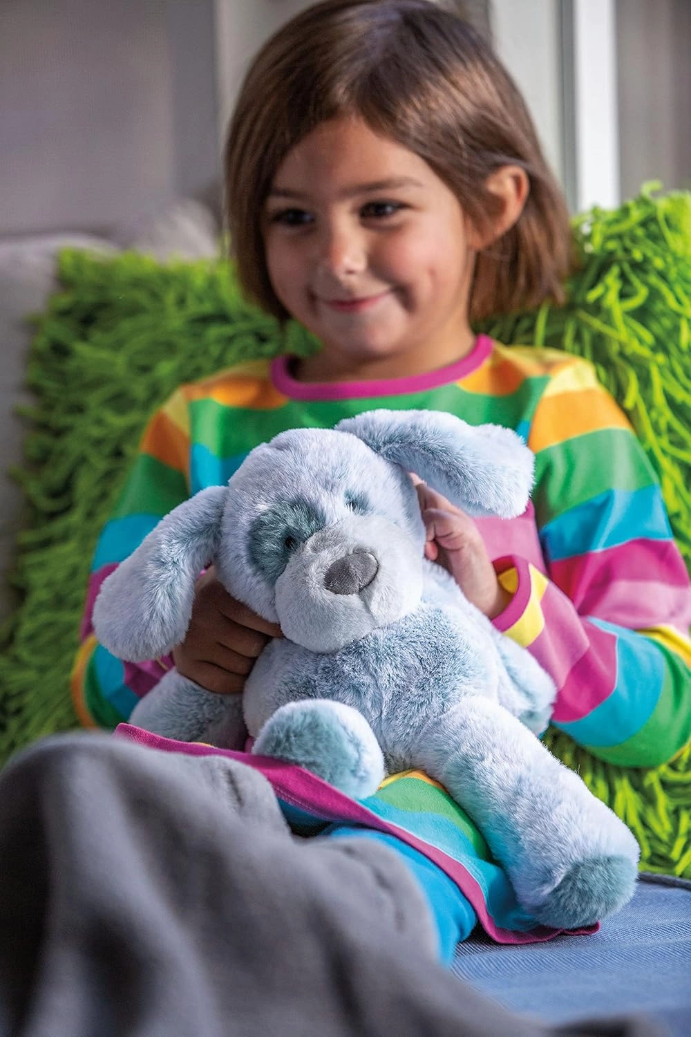 Mary Meyer Marshmallow Zoo Stuffed Animal Soft Toy, 13-Inches, Blue Poochy Pup