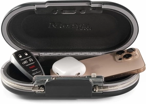 Master Lock Portable Small Lock Box, Set Your Own Combination Lock Portable Safe, Personal Travel Safe, ‎5900D, Gunmetal Grey