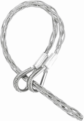 MECCANIXITY 25-37mm OD Cable Pulling Socks Grip 0.73 M Double Head Side Pull Wires Mesh Puller Socks Grip Stainless Steel Wire Pulling Tools