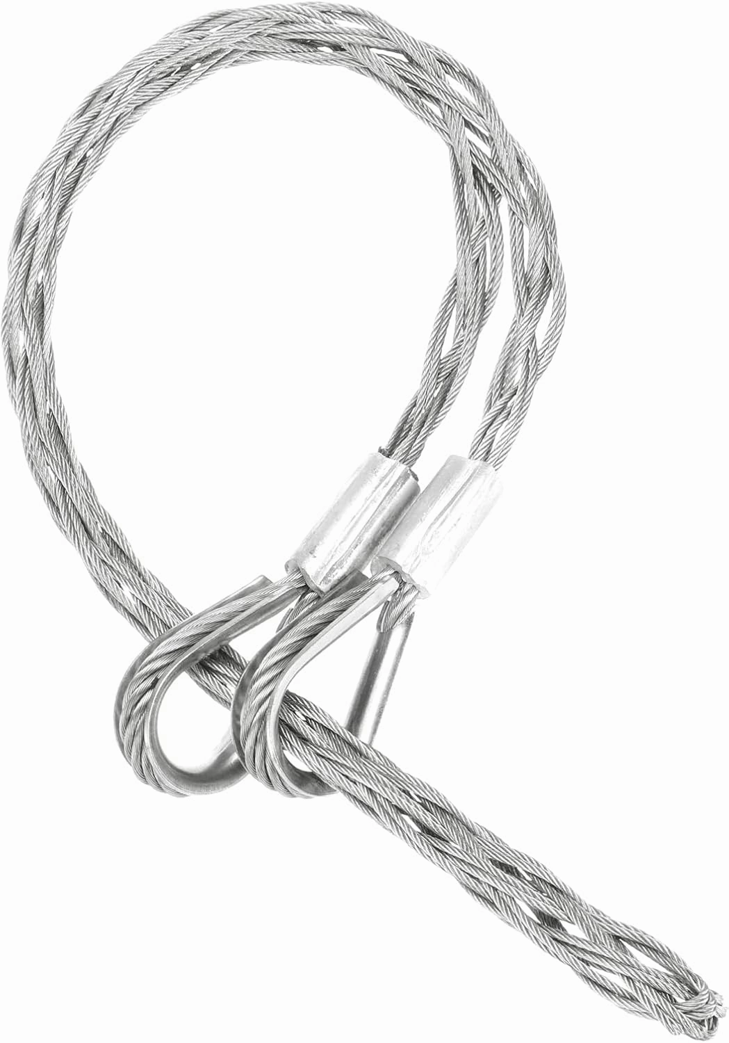 MECCANIXITY 25-37mm OD Cable Pulling Socks Grip 0.73 M Double Head Side Pull Wires Mesh Puller Socks Grip Stainless Steel Wire Pulling Tools