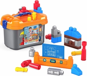 Mega Bloks Lil’ Building Workbench Preschool Building Set with Hammer