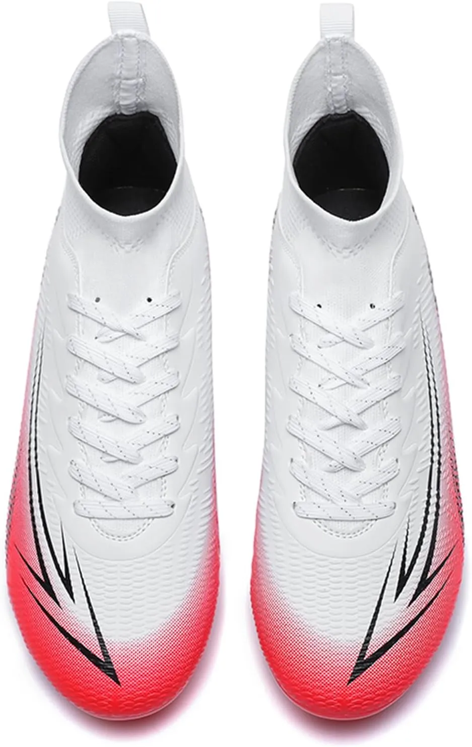 Men's High Top Soccer Shoes FG Long Spikes Adult Football Shoes Lightweight Professional Athletic Training