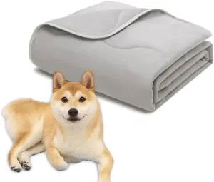 MICROCOSMOS Pet Cooling Blankets & Sleeping Mat- Reversible Washable Durable Dog Bed Cover, EZ Clean. Perfect Indoors, Outdoors or in The Car.(Grey-Grey, 59" x 40")