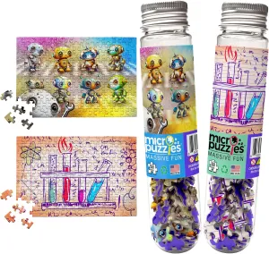 MicroPuzzles “Science” Mini Jigsaw Puzzle 2-Pack – 150-Piece STEM Lab Travel 4×6 in Puzzle Gift | Made in USA | Small Business