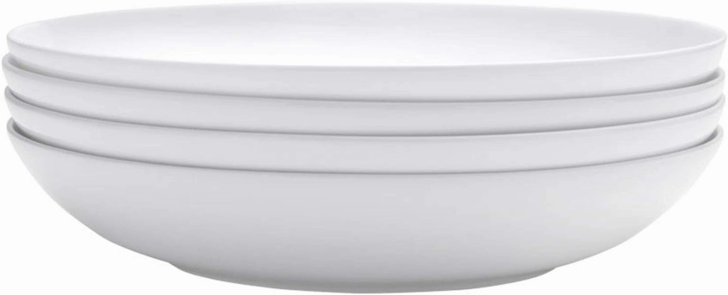 Mikasa Delray Bone China Pasta Bowl, Set Of 4, 9 inch, White