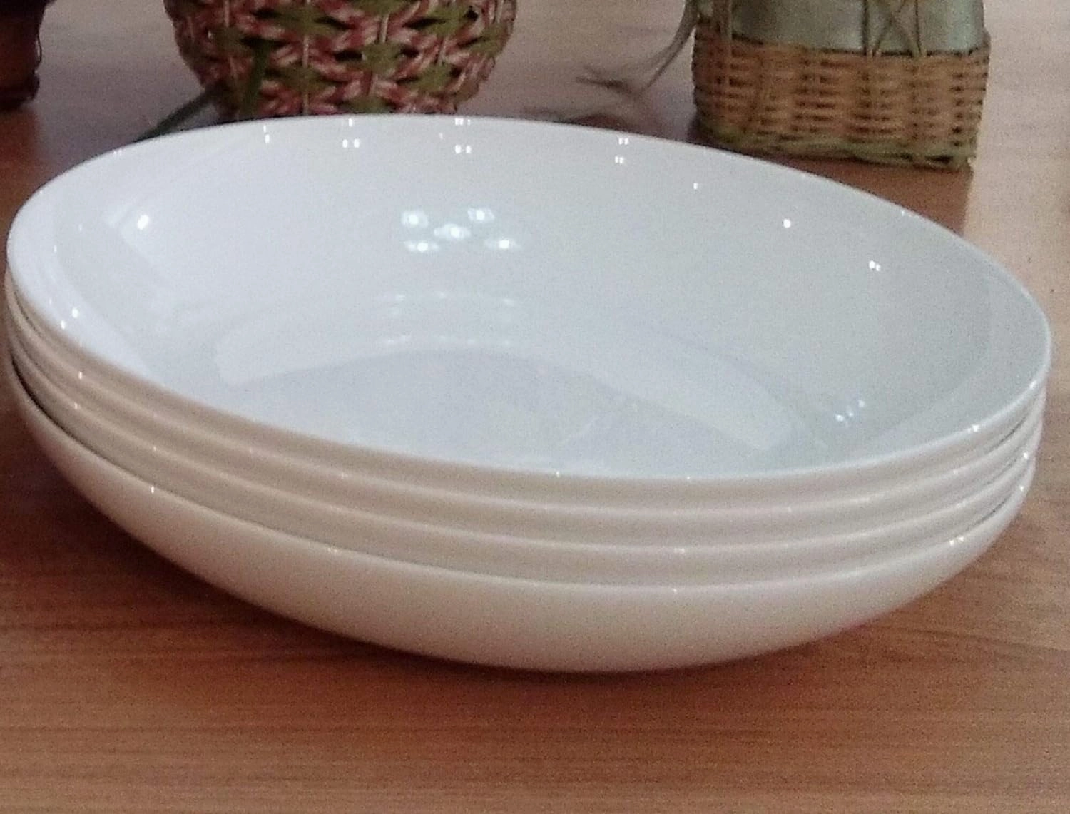 Mikasa Delray Bone China Pasta Bowl, Set Of 4, 9 inch, White