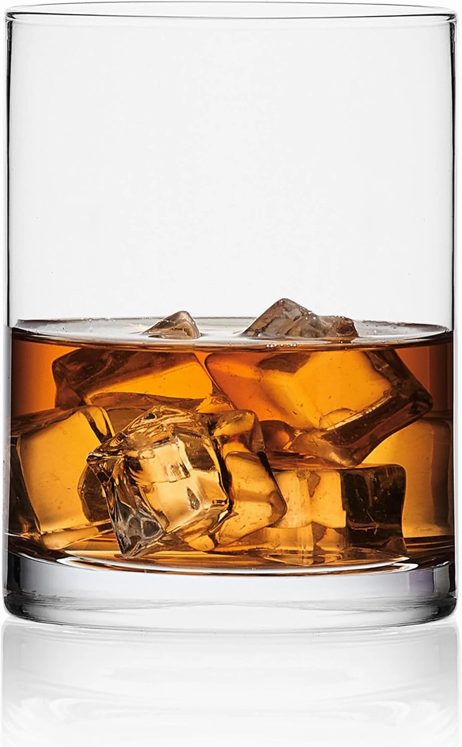 Mikasa Lana Whiskey Rocks Double Old Fashion Glasses, Set of 4, 17 Ounce, Clear