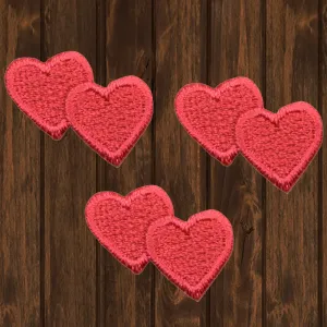 Mini Hearts Embroidered Patch — 3-Pack — Iron On