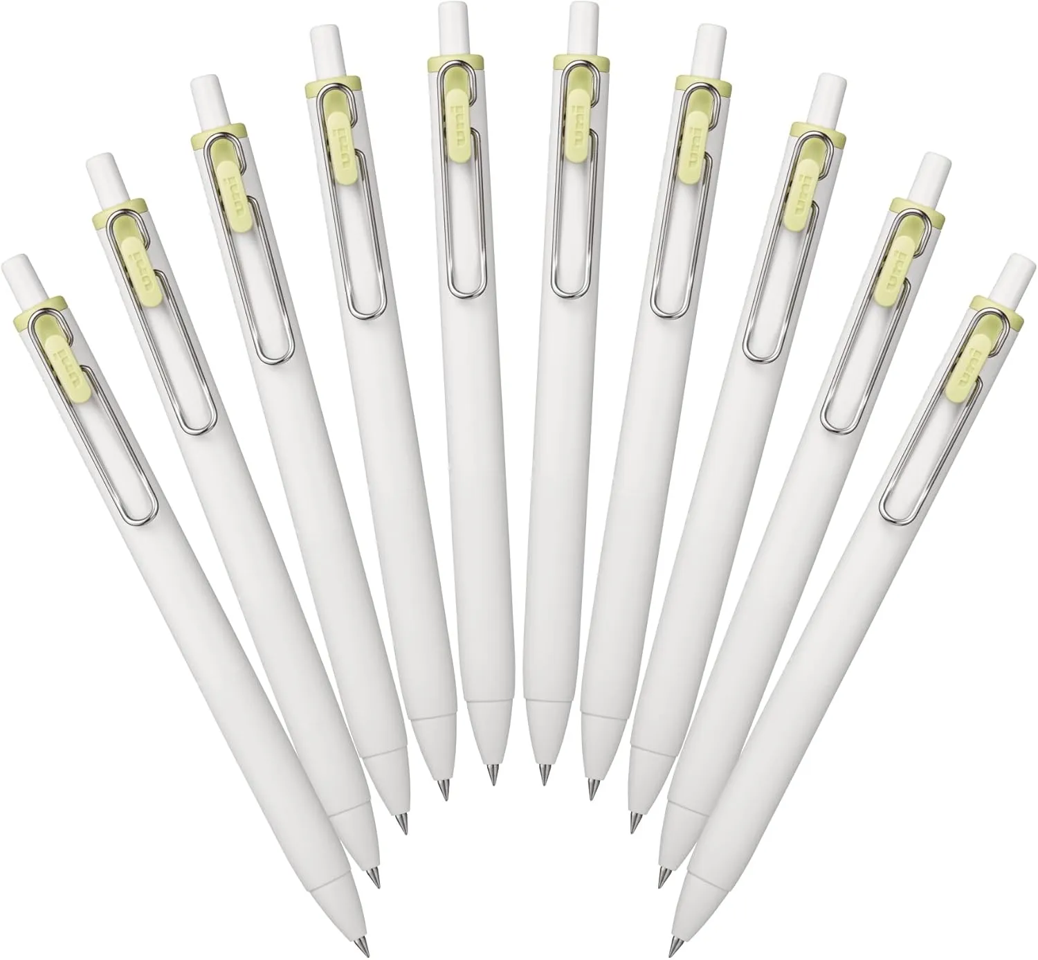 Mitsubishi Pencil Uni-Ball One Gel Ballpoint Pen, 0.38, Pickle, 10 Pieces, Hako UMNS38.PIL 10P