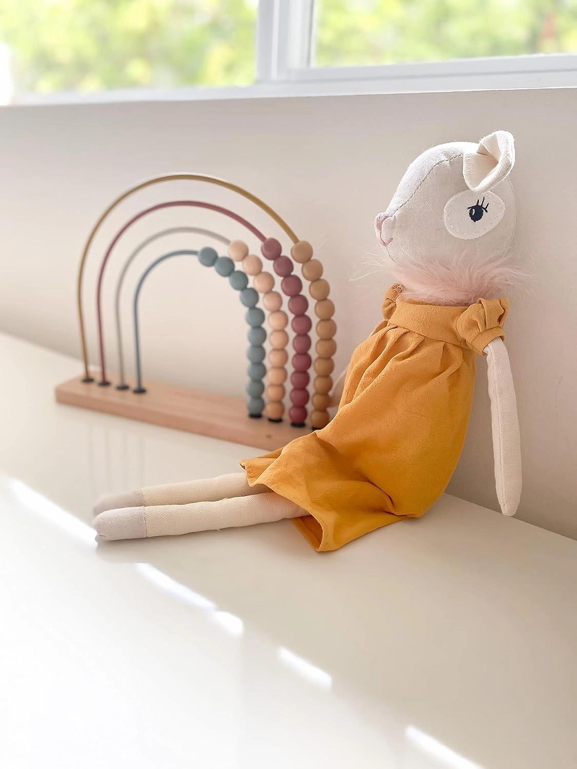 MON AMI Bambi Deer Stuffed Animal Doll - 17", Deer Plush Toy for Kids of All Ages, Use as Toy or Room Décor