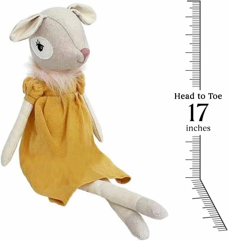 MON AMI Bambi Deer Stuffed Animal Doll - 17", Deer Plush Toy for Kids of All Ages, Use as Toy or Room Décor