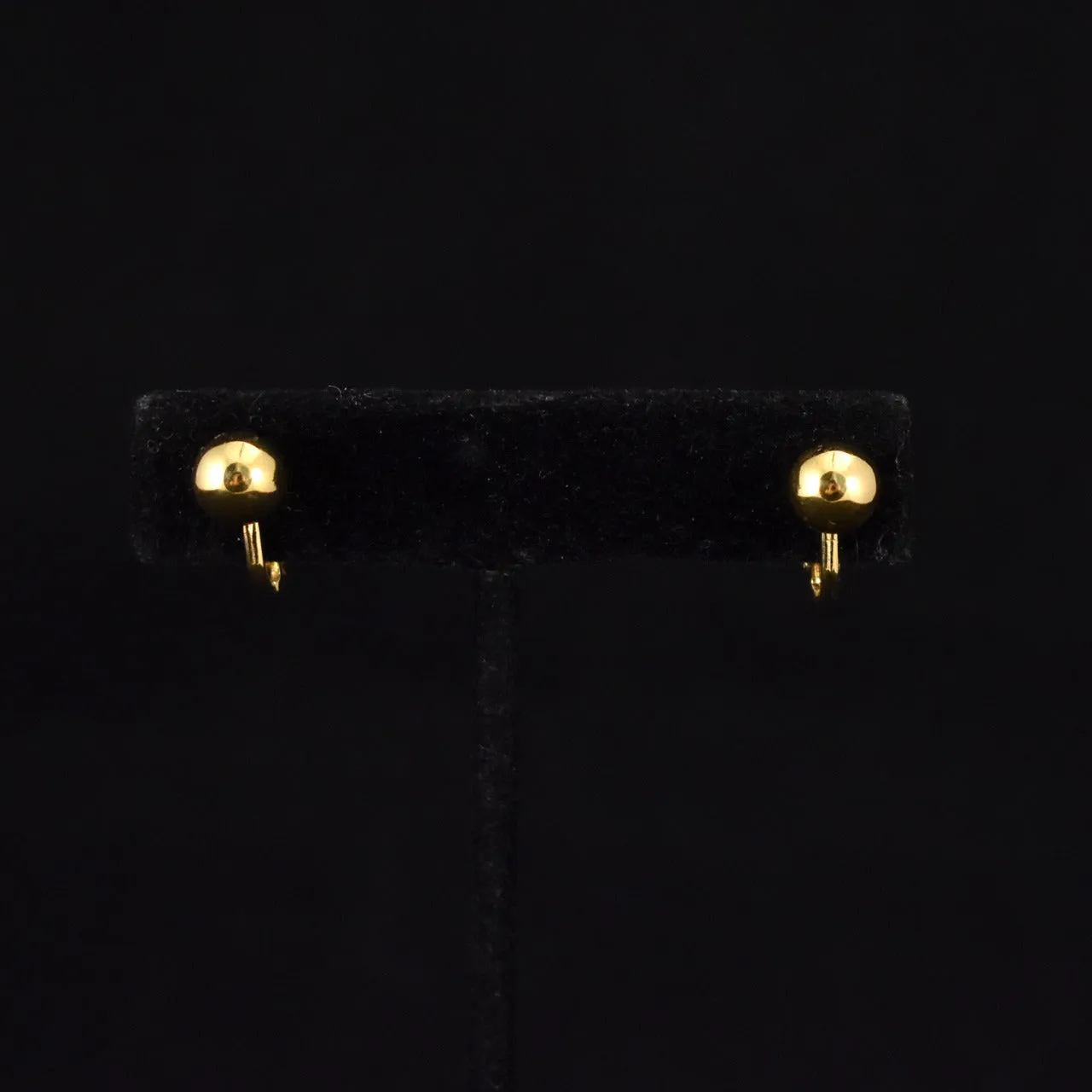 Monet Simple Gold Ball Earrings