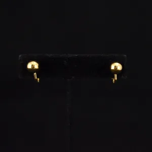Monet Simple Gold Ball Earrings