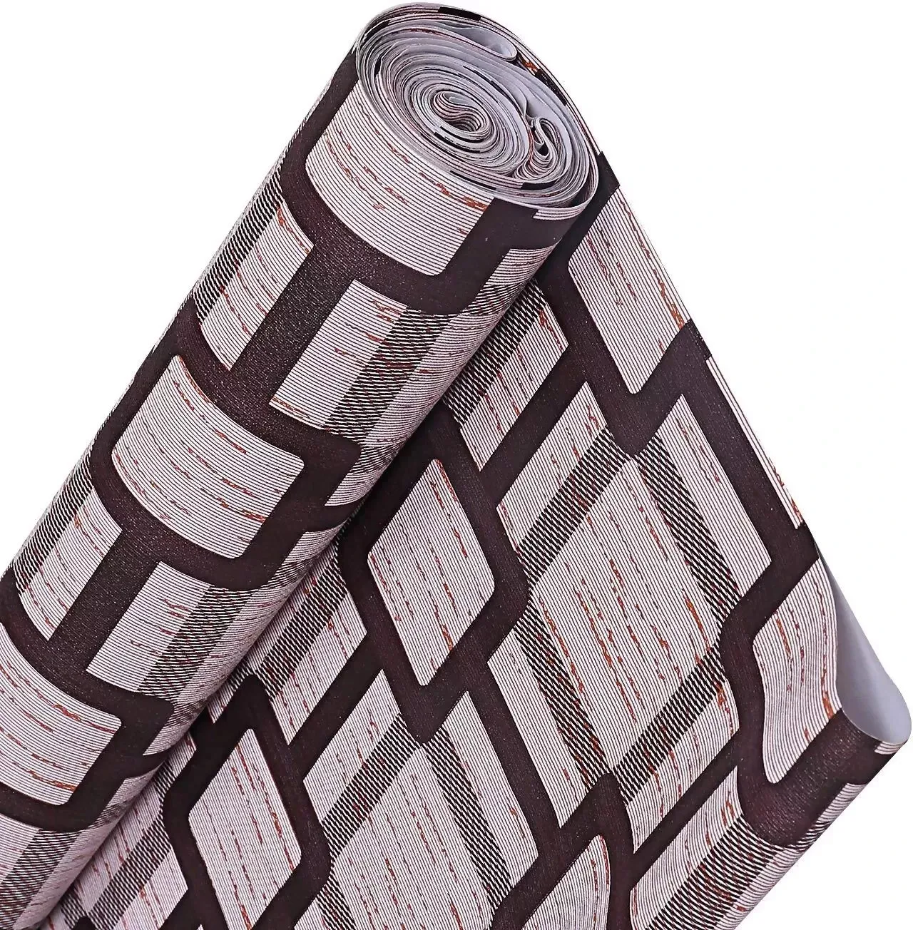 Mopak Decor Polyester Embroidered Fridge Mat & Cover – Brown Box, Pack of 1 (Model: 50045, Size: 45 x 1000 cm)