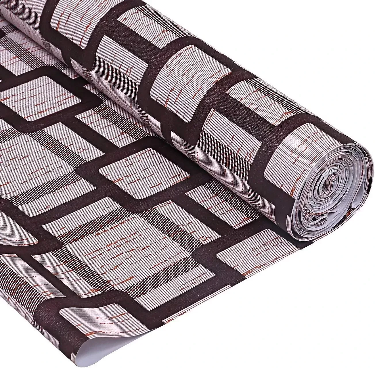 Mopak Decor Polyester Embroidered Fridge Mat & Cover – Brown Box, Pack of 1 (Model: 50045, Size: 45 x 1000 cm)