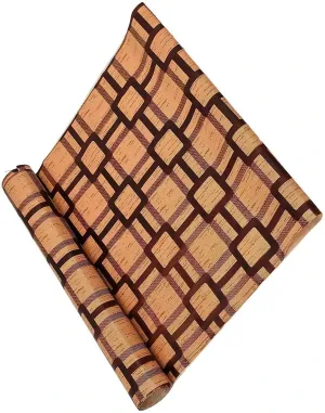 Mopak Decor Polyester Embroidered Fridge Mat & Cover – Brown, Pack of 1 (Model: 50045, Size: 45 x 600 cm)