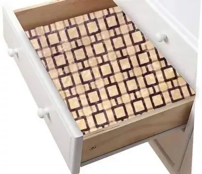 Mopak Decor Polyester Embroidered Fridge Mat & Cover – Brown, Pack of 1 (Model: 50045, Size: 45 x 600 cm)